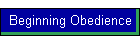 Beginning Obedience